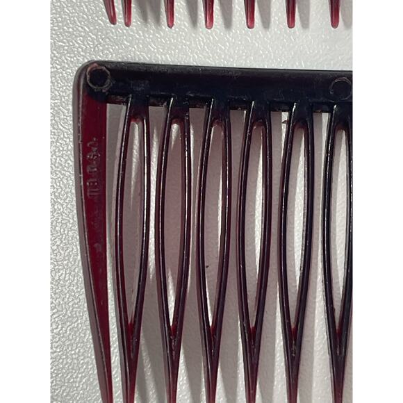 Vtg 1980's Hair Comb Set of 6 (Goody, USA, France) - Picture 2 of 9